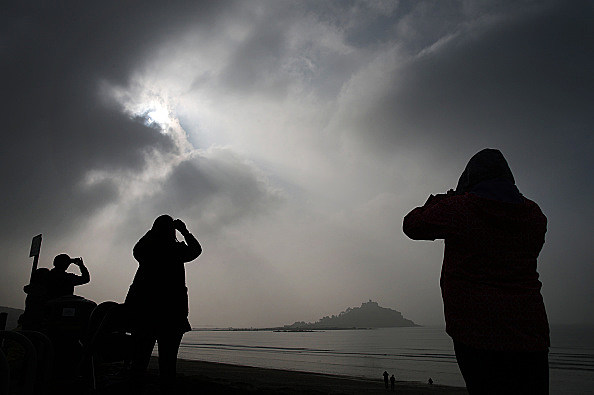Rare Partial Solar Eclipse Is Viewed Around The UK